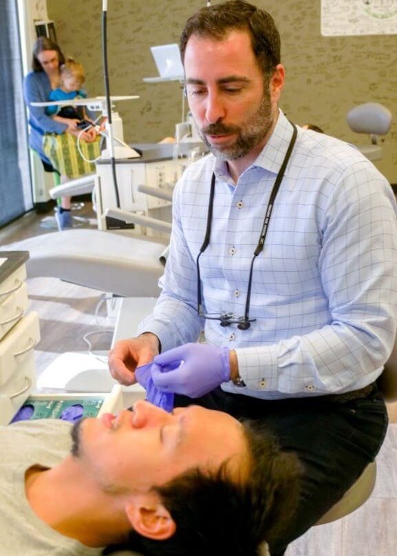 Dr. Krieger with Patient